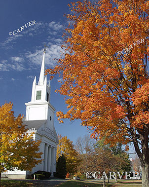 A New England Fall
Brilliant autumn colors on a blue sky day in Topsfield, MA.
Keywords: autumn; fall; topsfield; church; new england; photograph; picture; print