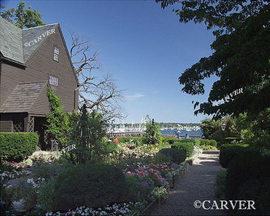 Gardens at the House of Seven Gables
Looking out towards Salem harbor from one of the gardens at the House of the Seven Gables in Salem, MA.
Keywords: Salem; ocean; public garden; garden; photograph; picture; print